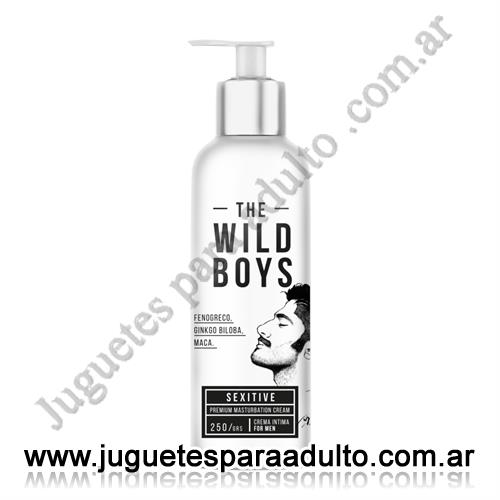 Aceites y lubricantes, Lubricantes estimulantes, Lubricante masculino premium para masturbacion The Wild Boys 250Grs.